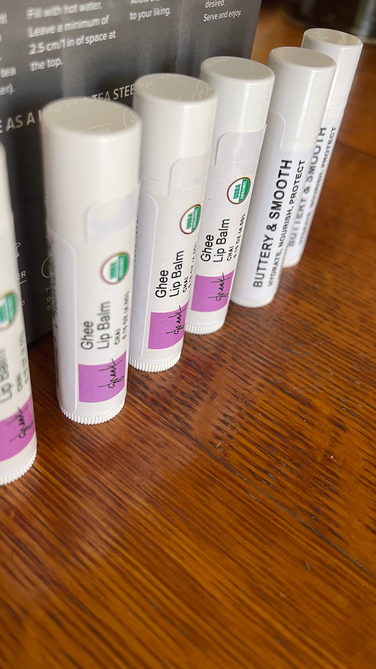 Organic Ghee Lip Balm - Chai Flavor