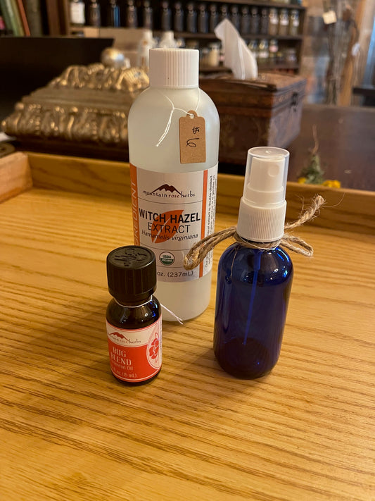 DIY Bug Spray Kit - Free Velvet Storage Drawstring Bag Included!