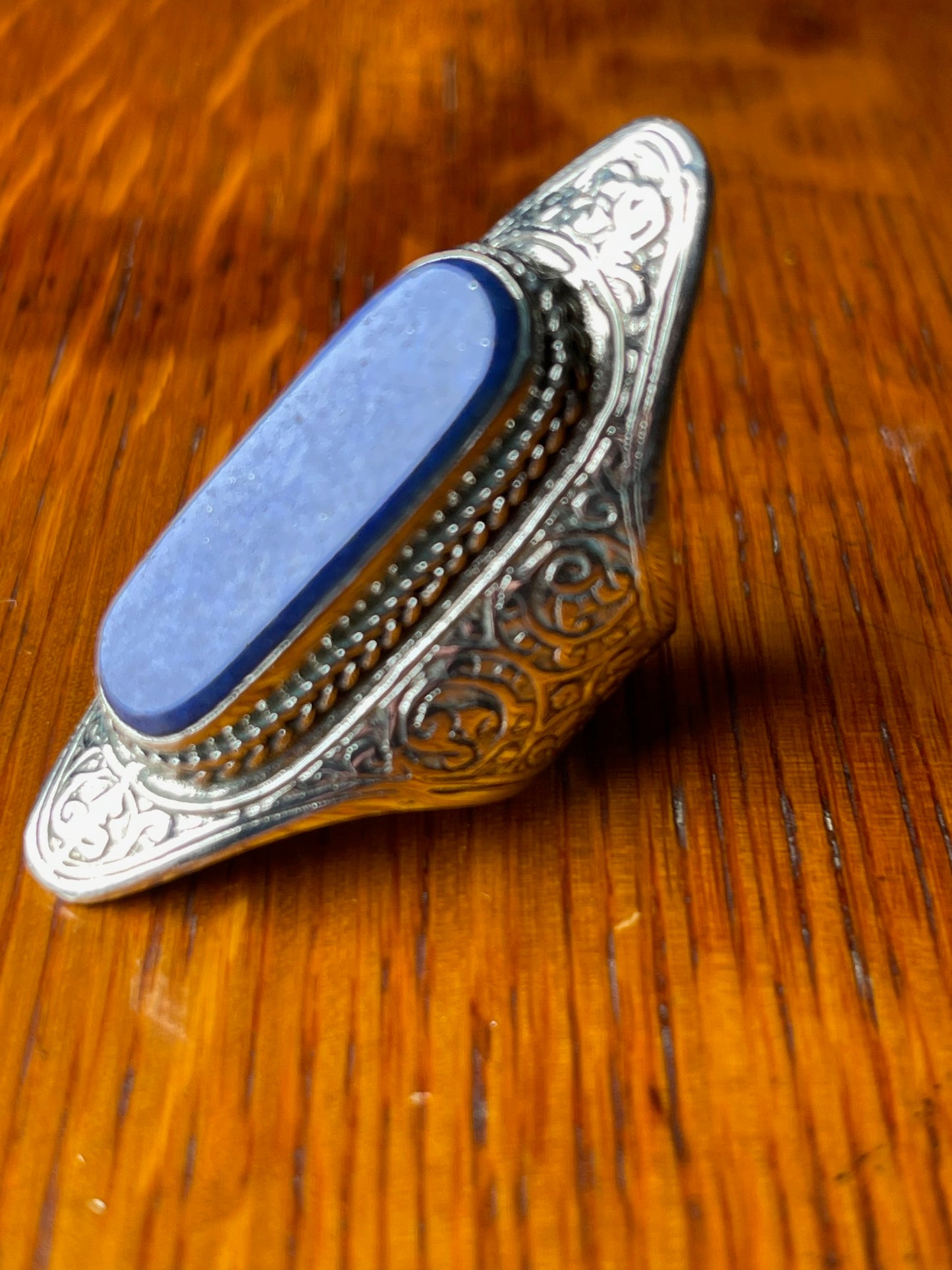 Lapis Afghan Gypsy Ring - Size 9.5