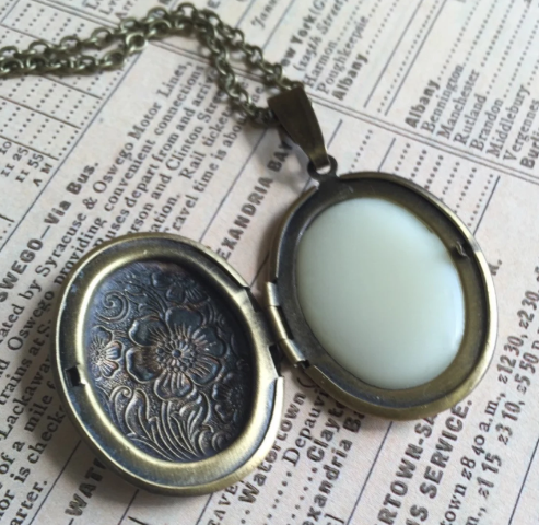 Bohemian Brass Perfume Locket - Filled with Perfume Balm!