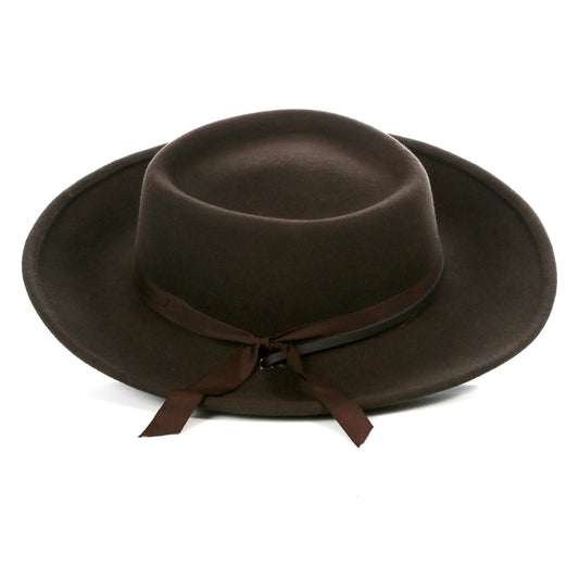 Fedora Hat - Wide Brim Hat, Old West Wyatt Earp style (Size Large)