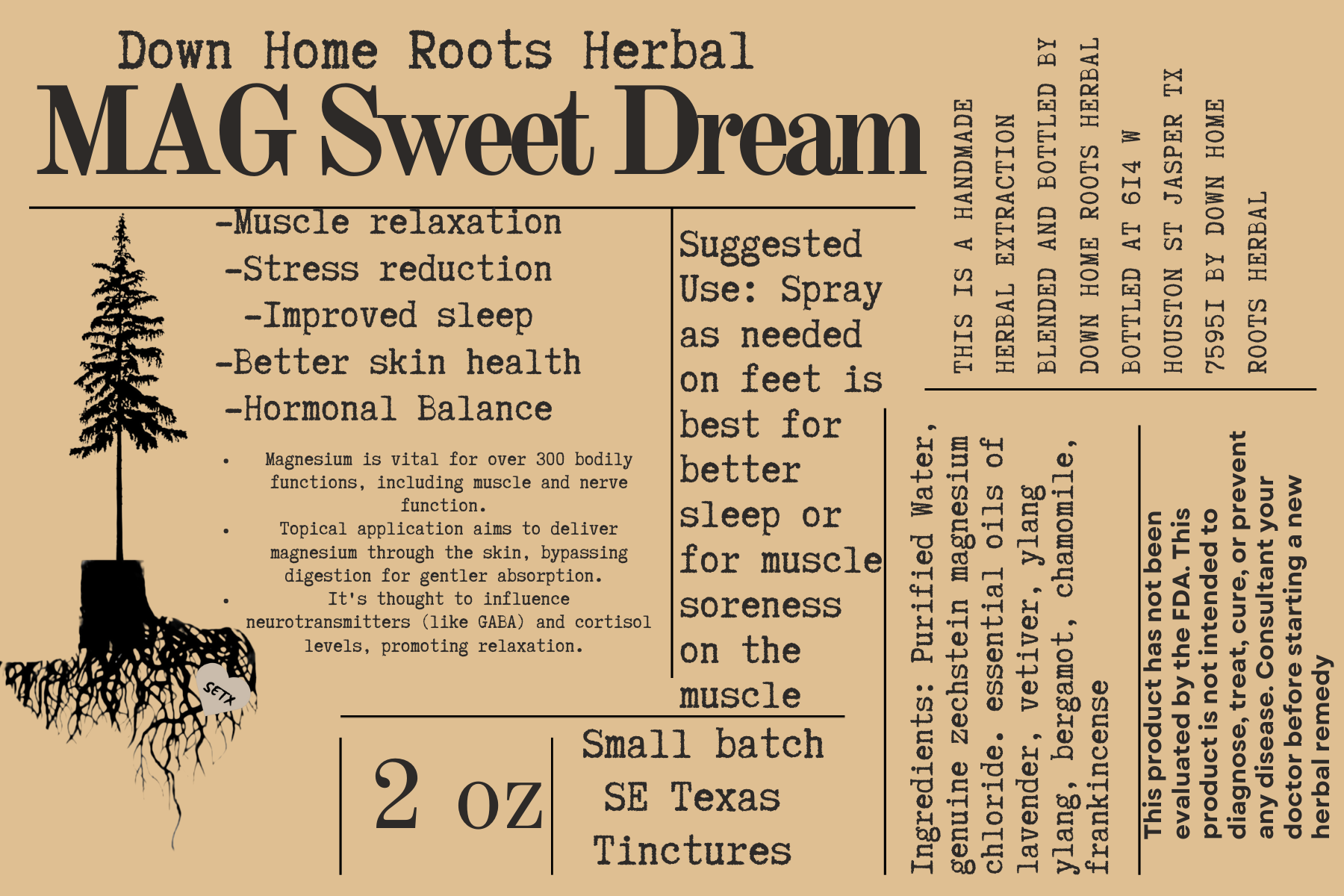 Magnesium Sweet Dreams Spray