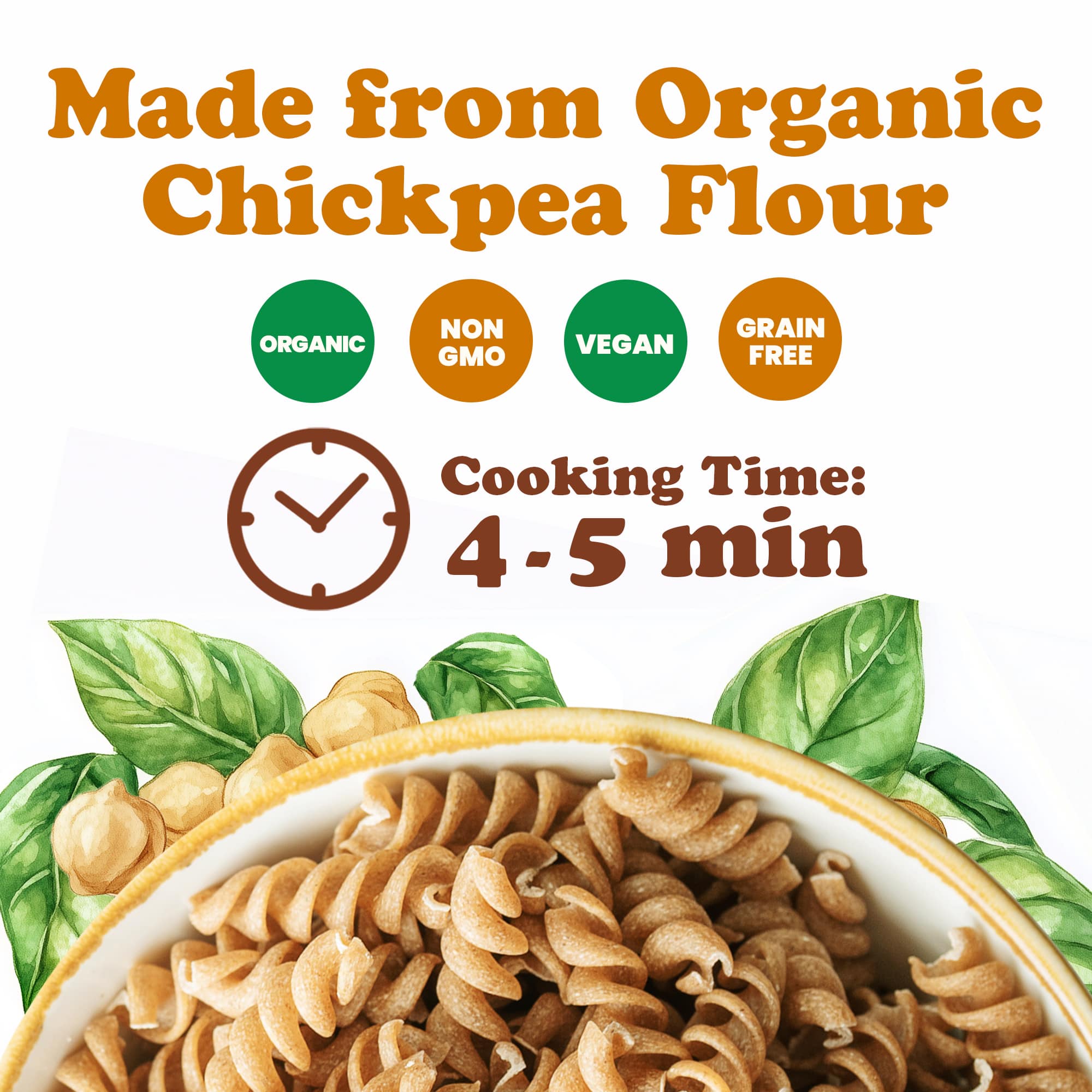Organic Chickpea Fusilli Pasta (8.8 OZ)