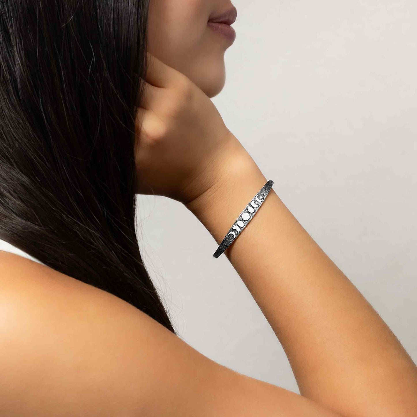 Sterling Silver Moon Phase Bracelet