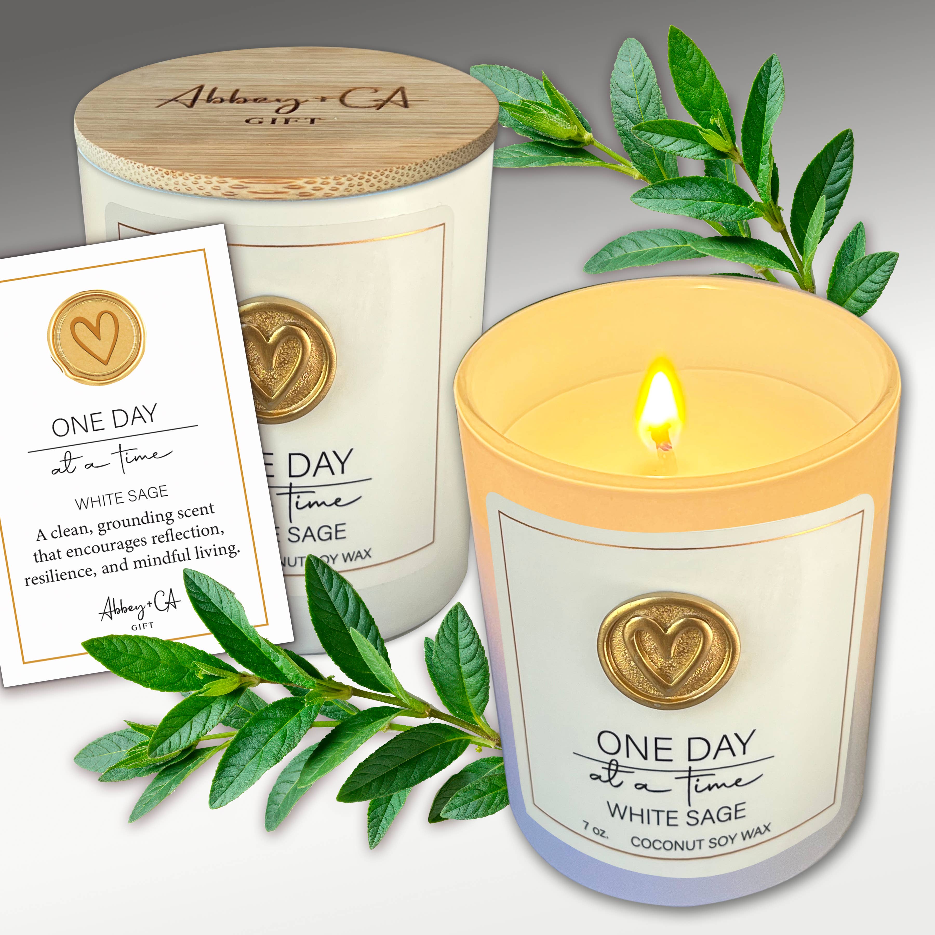 Inspirational Candle, Natural Soy with Wood Lid