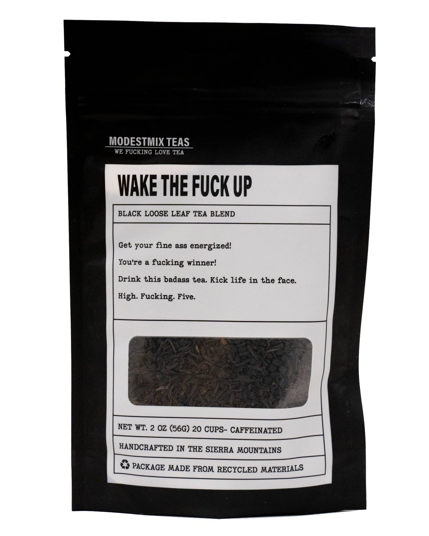 Wake the Fuck Up: Bold caffeinated loose leaf tea blend