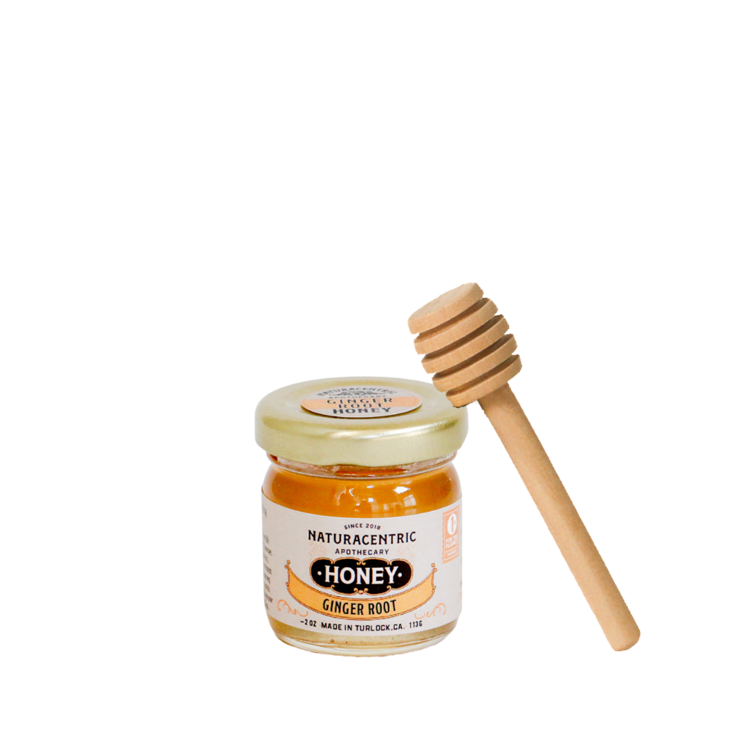 Mini Honey Jar - Herbal infused (Hibiscus, ginger, turmeric)