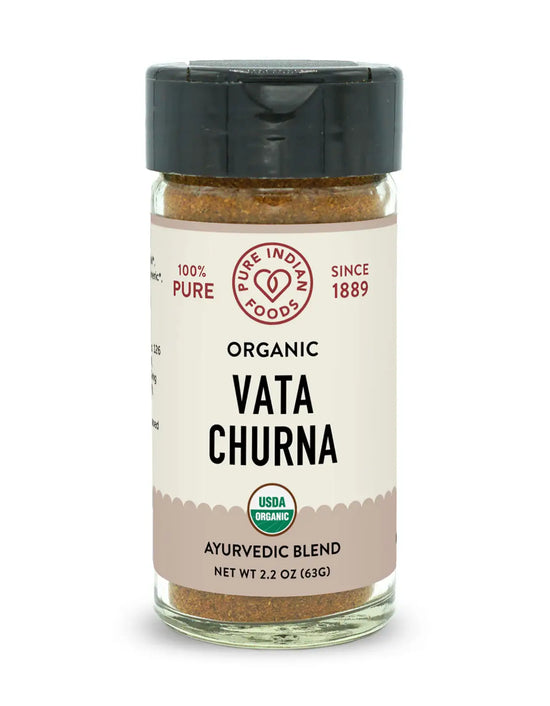 Vata Churna - spices designed to balance the Vata dosha (Certified Organic - 2.2 oz)