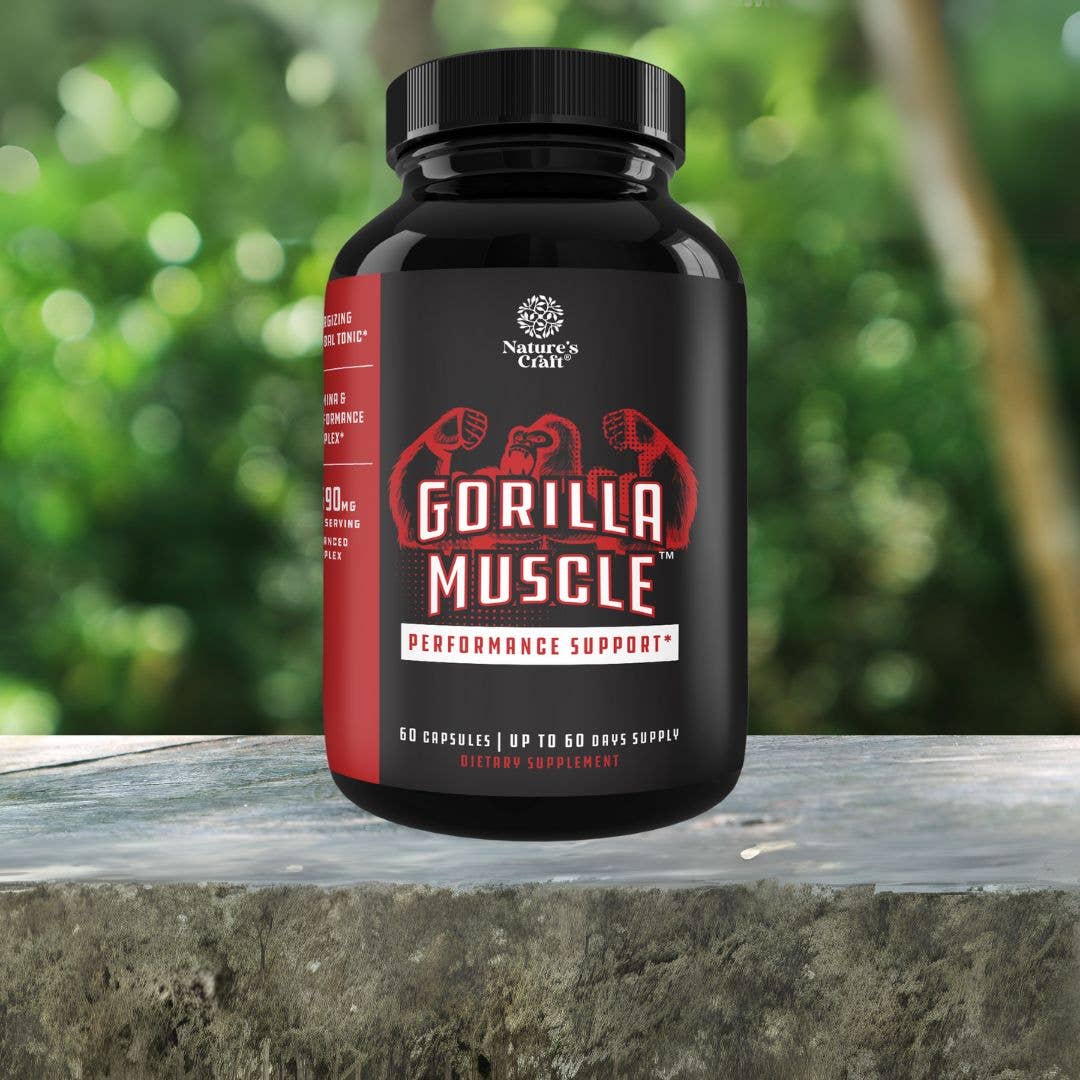 Gorilla Muscle: Performance Support - Testosterone Booster Capsules w/Maca Root