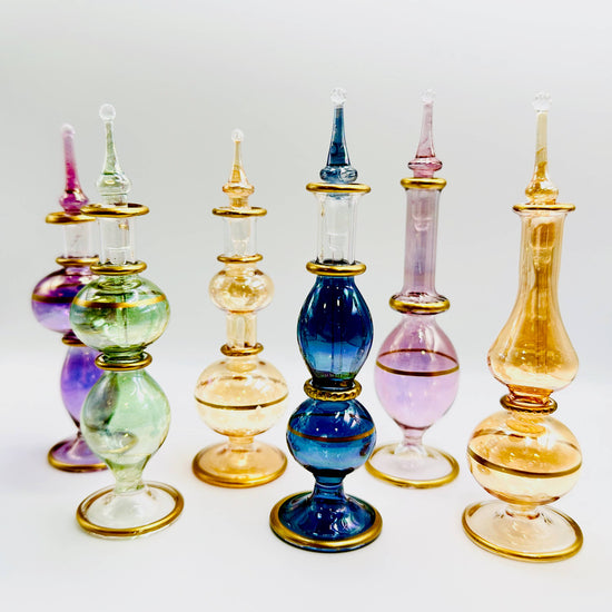 Handblown Glass Egyptian Aromatherapy Bottle