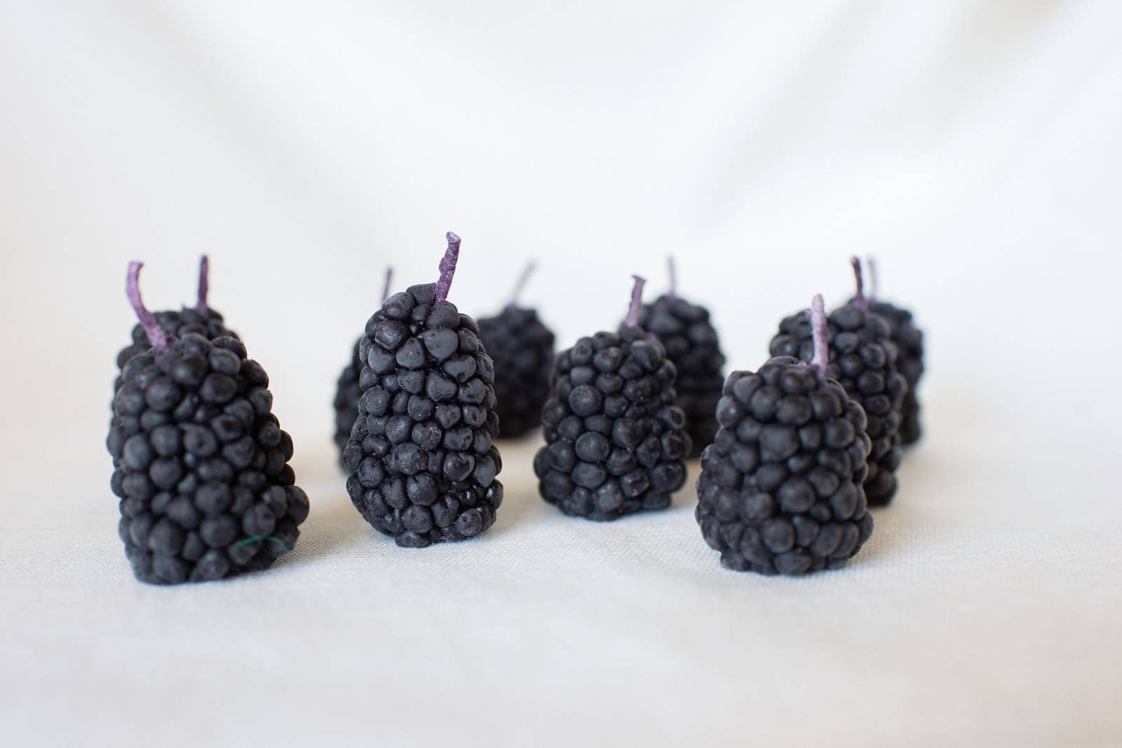 Blackberry Beeswax Candles - Set of 10