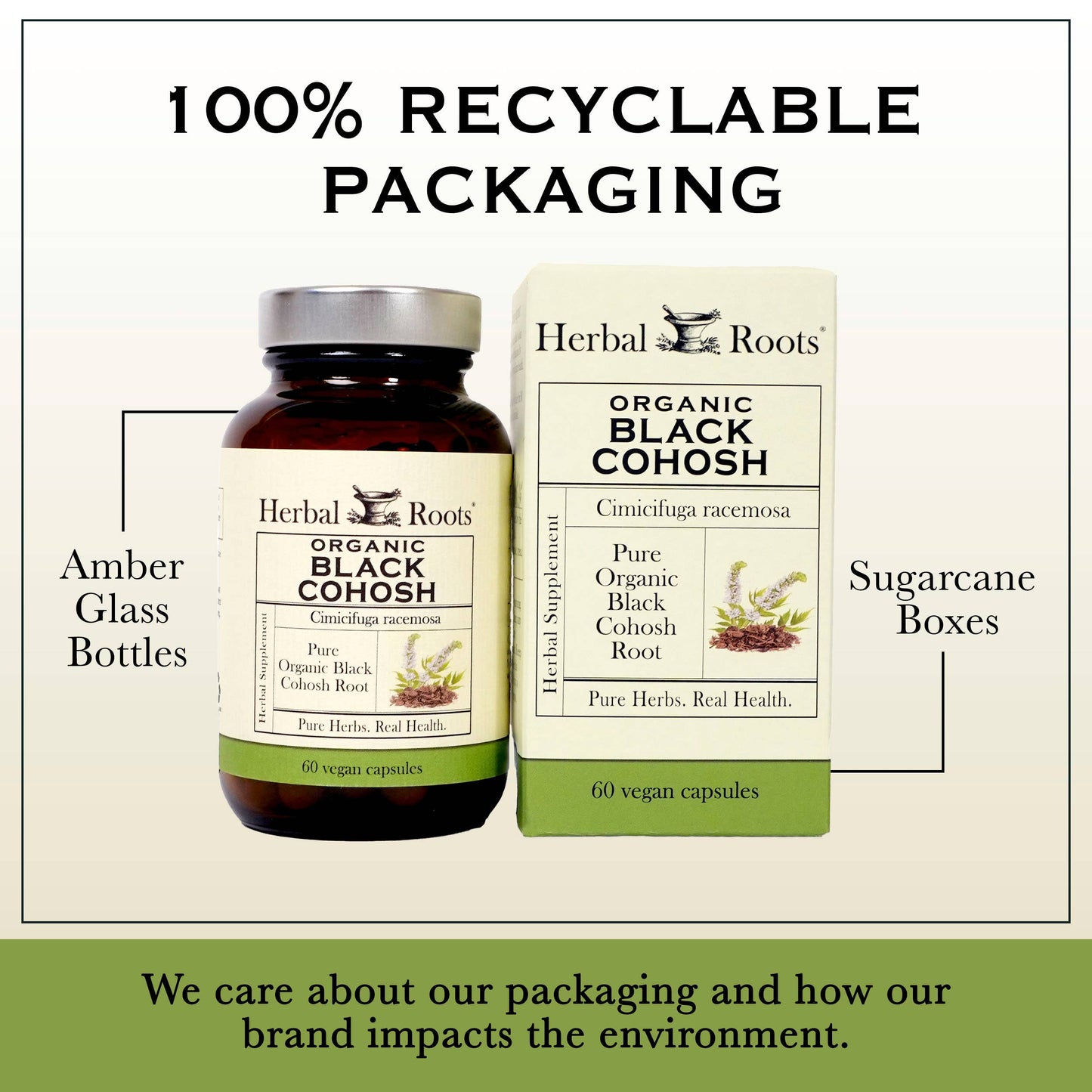 Black Cohosh Root Capsules (Organic)