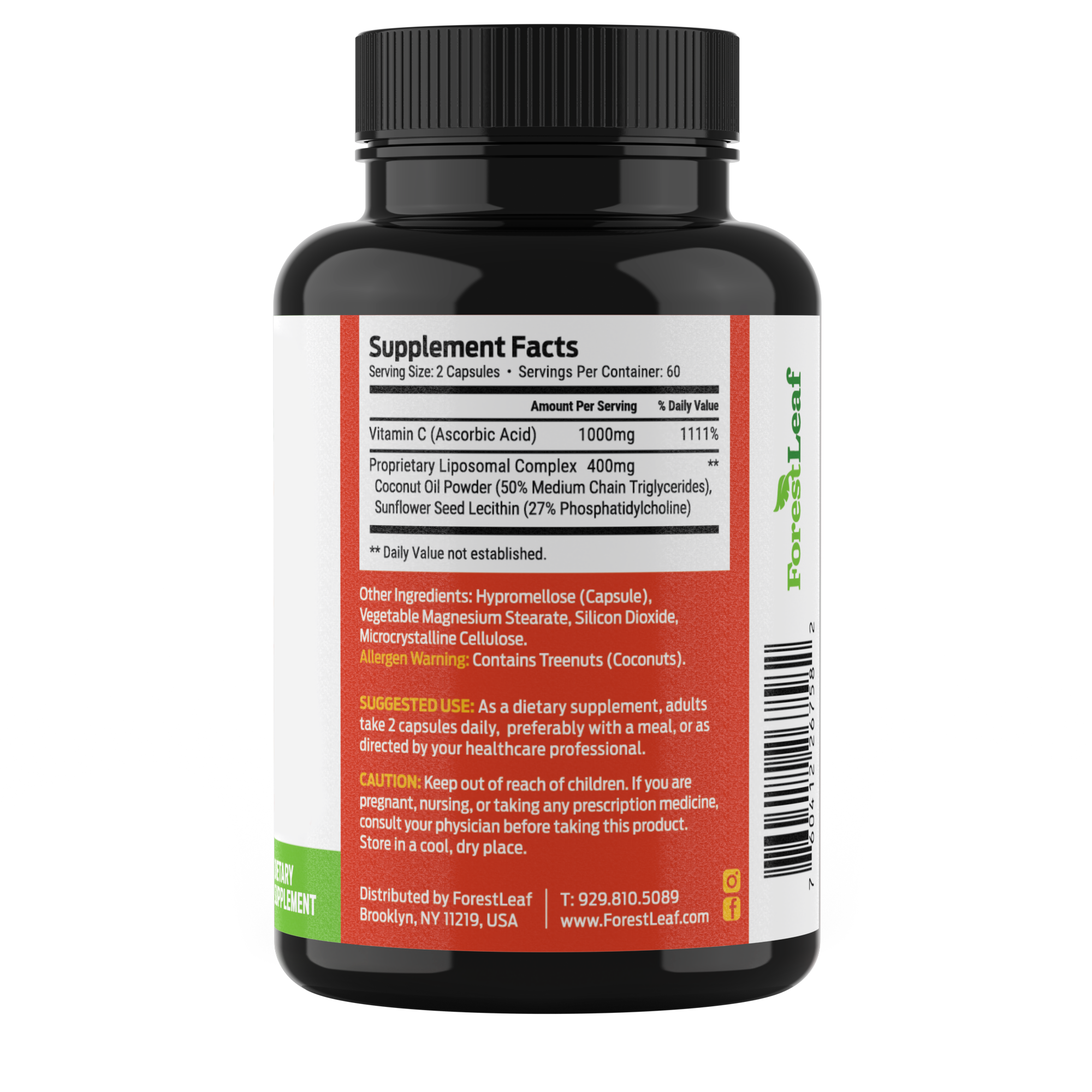 Vitamin C with Liposomal technology for max absorption (120 capsules)
