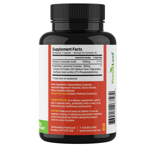 Vitamin C with Liposomal technology for max absorption (120 capsules)