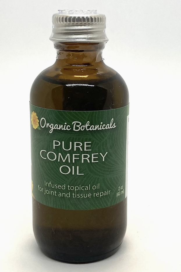 Pure Comfrey Leaf Infused Oil (2 oz) (Hand-harvested)