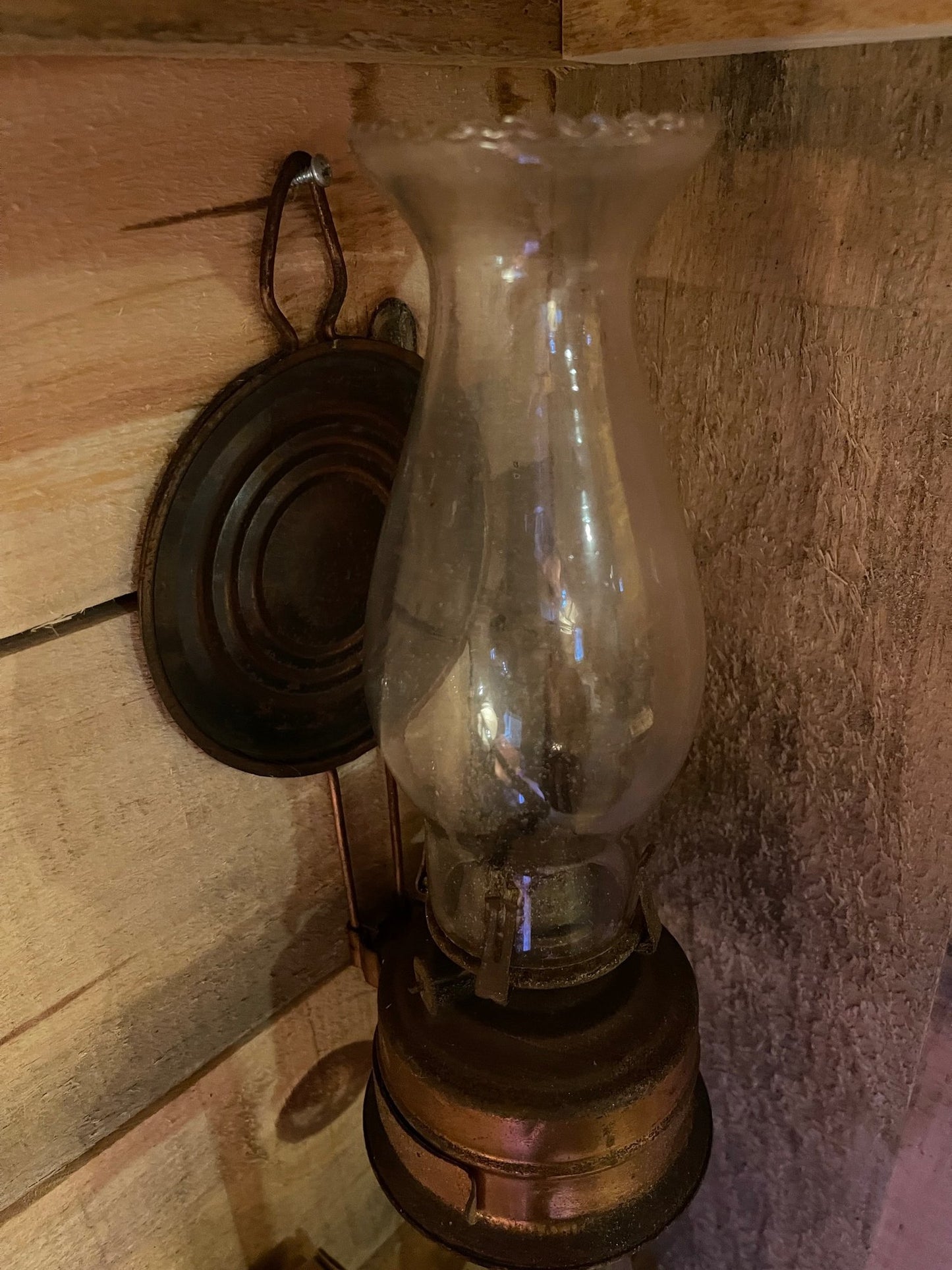Antique Copper Oil Lantern