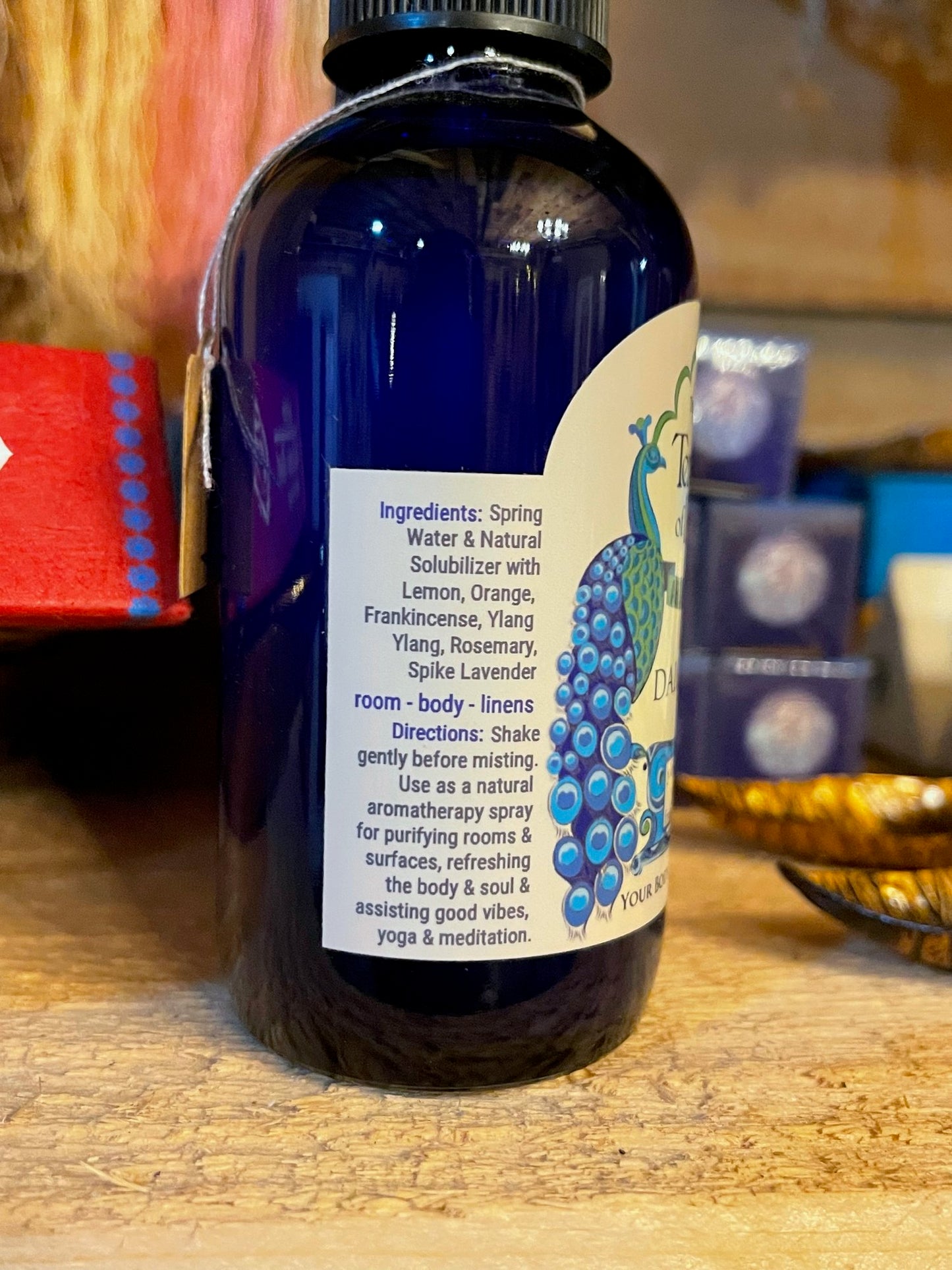 Aromatherapy Spray for Body & Home - Daily OM (4 oz Blue Cobalt)