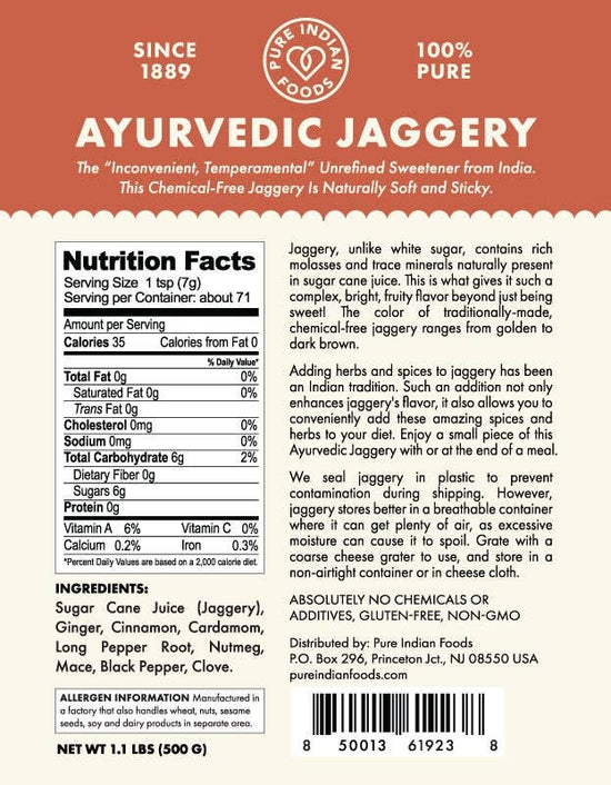 Ayurvedic Jaggery (Infused with Spices & Herbs)