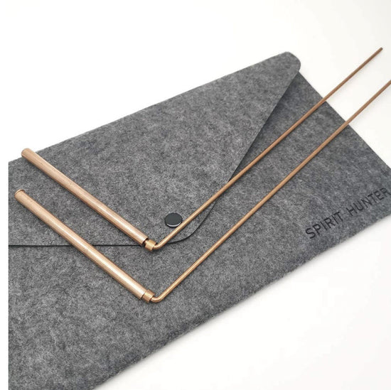 Copper Dowsing Rods w/ Carrying Case