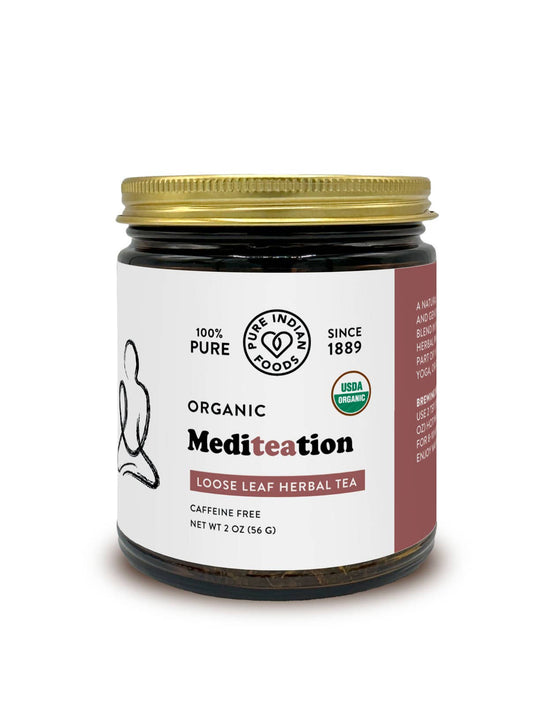 Mediteation Loose Leaf Herbal Tea, Certified Organic - 2oz
