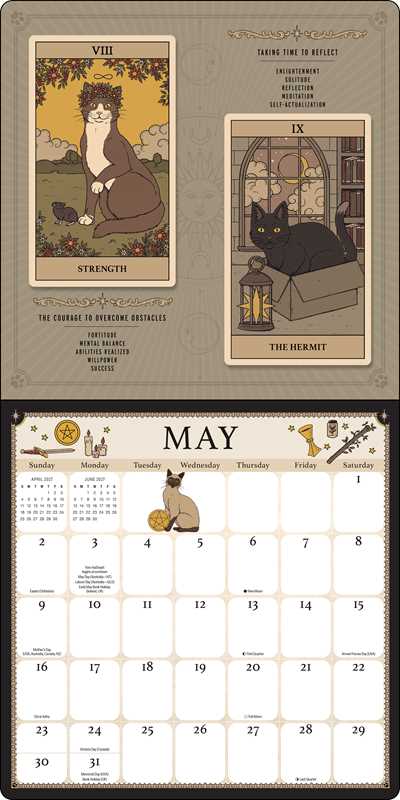 Cats Rule the Earth Tarot 2027 Wall Calendar