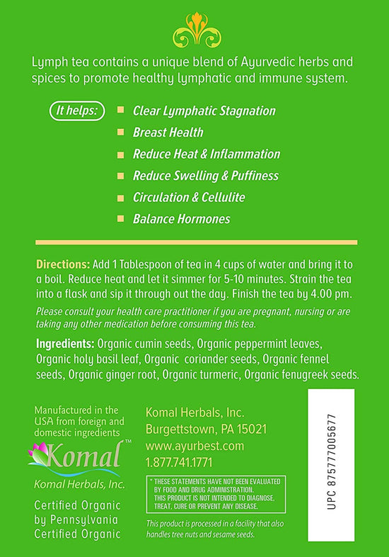 Lymph Herbal Tea, Organic (8oz)