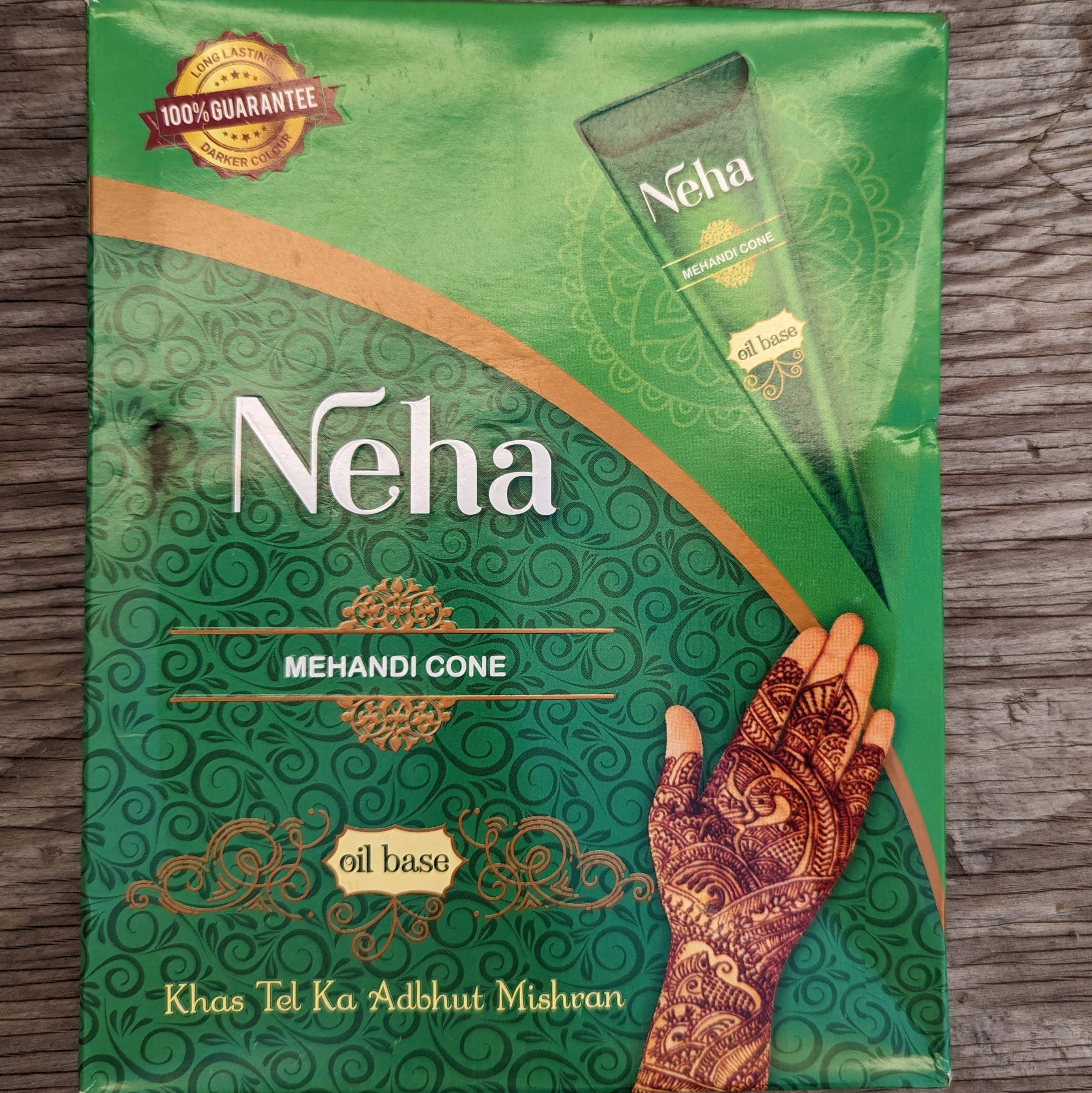 Organic Henna Cone - Ready to use (25 grams) - Dark