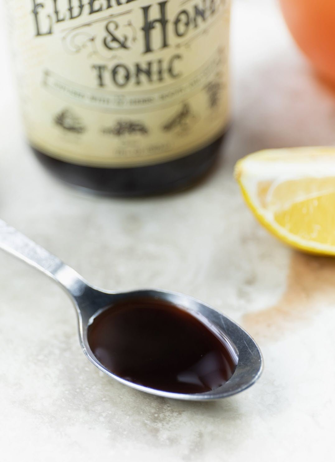Organic Elderberry & Honey Tonic - Made w/12 Herbs, Roots, & Spice Tonic