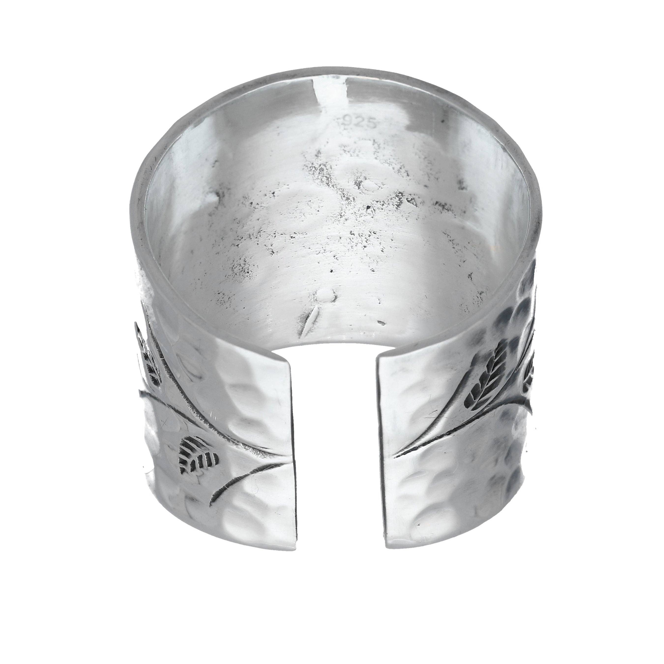 Extra Wide Band Nature Ring (Size 12 & Adjustable to Size 15+)