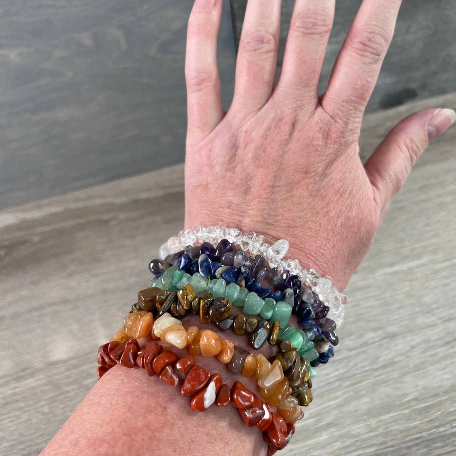 Chakra Stone Bracelets - Stack of 7 in one set