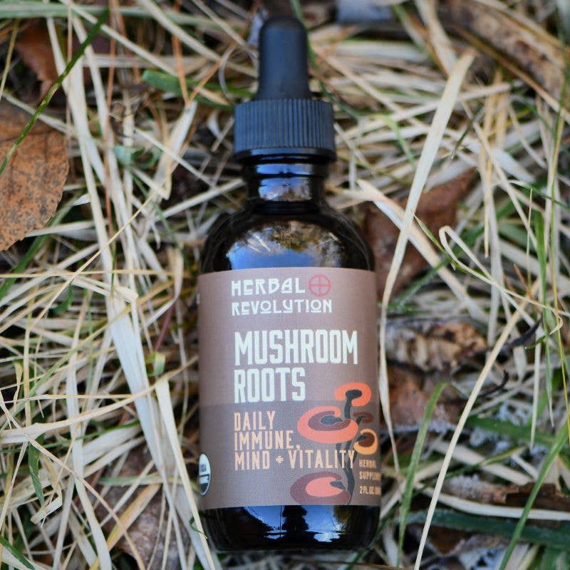Mushroom & Roots: Daily Immune + Mind + Vitality Elixir: 2 oz.