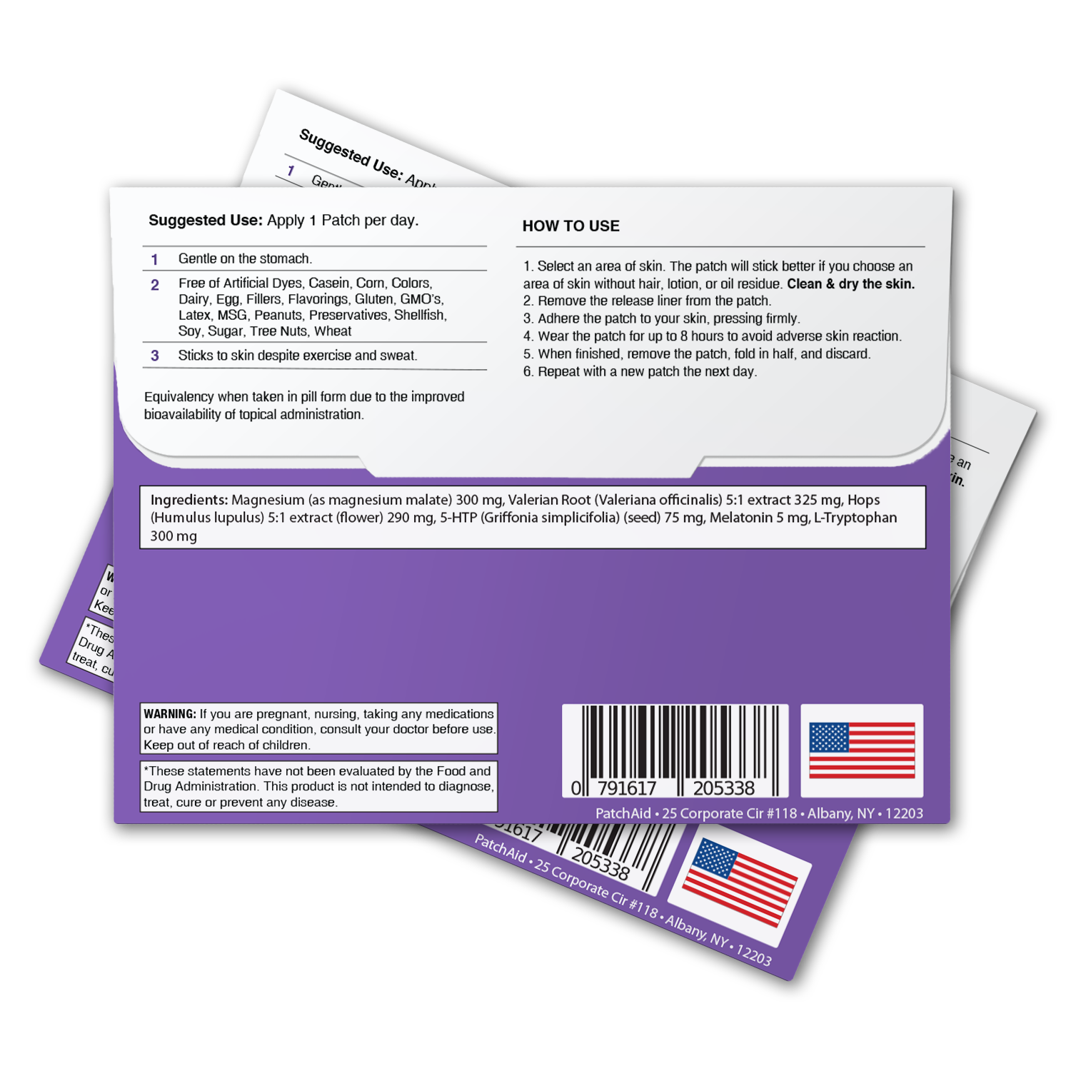 Sleep Aid Topical Vitamin Patch - Natural Sleep Support (30 patches)