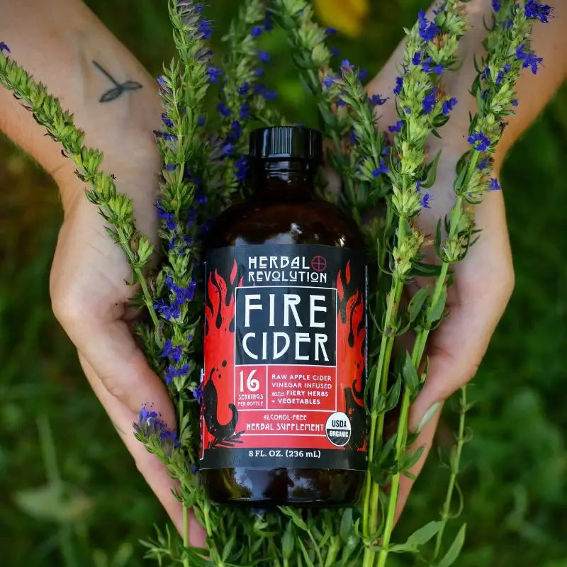 Organic Fire Cider by Herbal Revolution (8 oz) - Glass Bottle