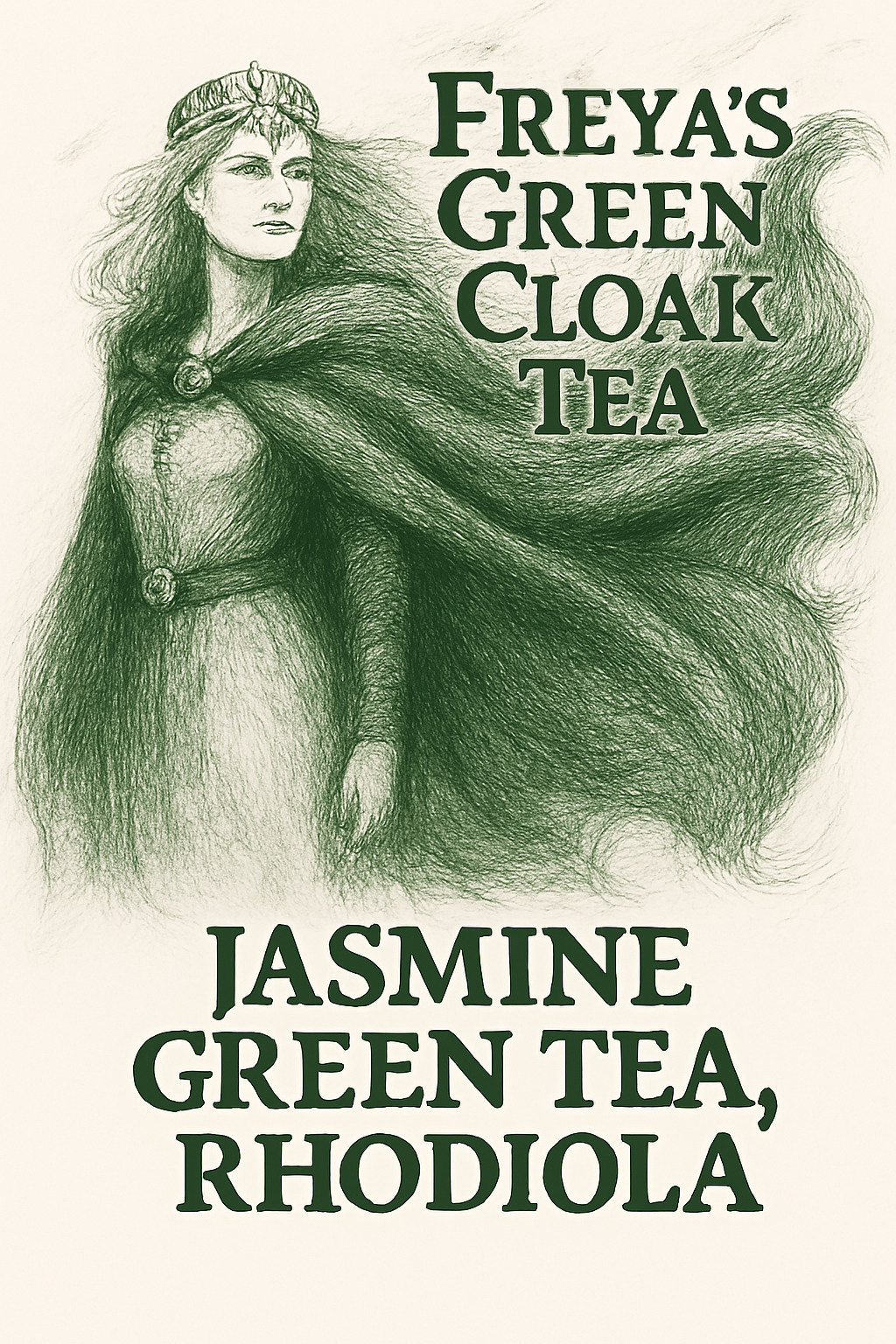 Freya's Green Cloak Tea - Mystical Powerful Wisdom