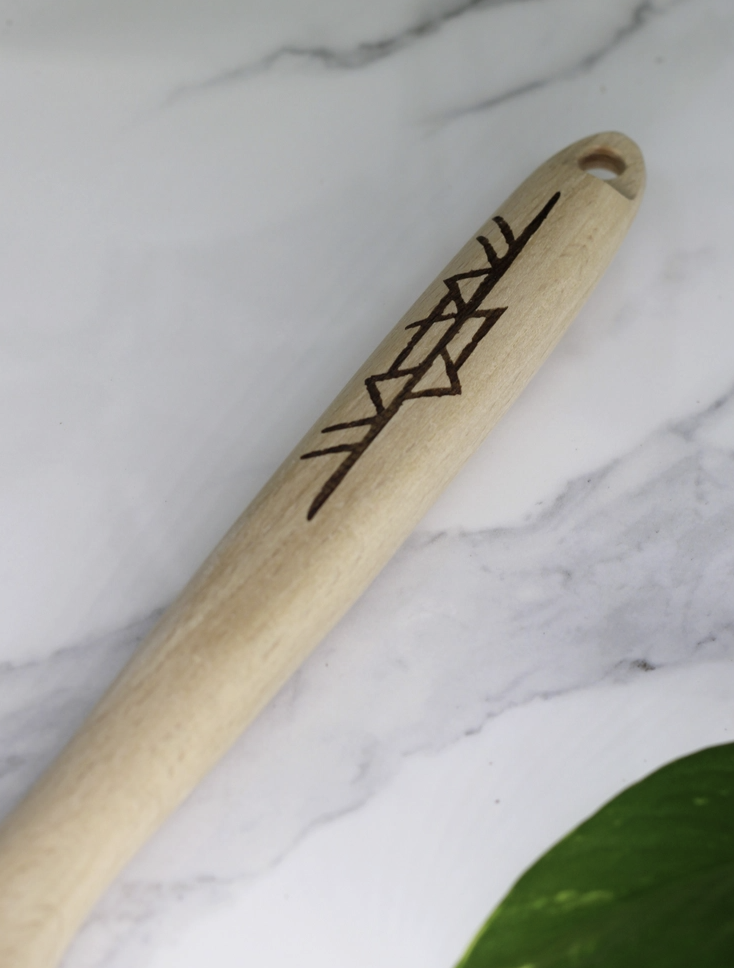 Freya Engraved Wooden Spatula