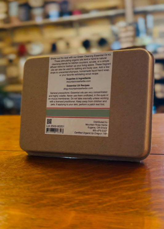 Green Cleaning Kit of Essential Oils - Organic