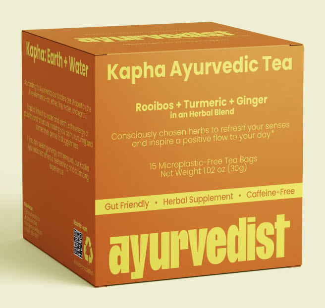 Organic Kapha Ayurvedic Tea: Rooibos, Turmeric, Ginger