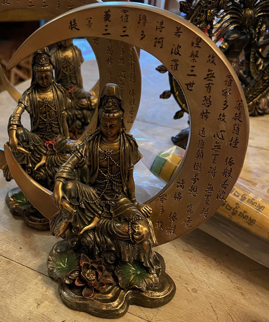 Crescent Moon & Goddess Kwan Yin