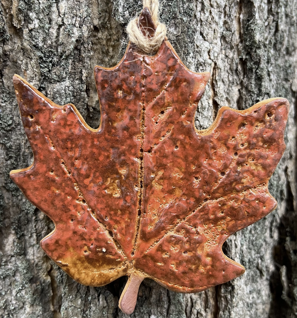 Maple Leaf - Handcrafted Pottery Leaf