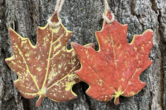 Maple Leaf - Handcrafted Pottery Leaf