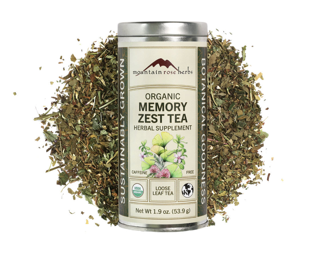 Memory Zest Tea Organic (1.9 oz, Tin canister)
