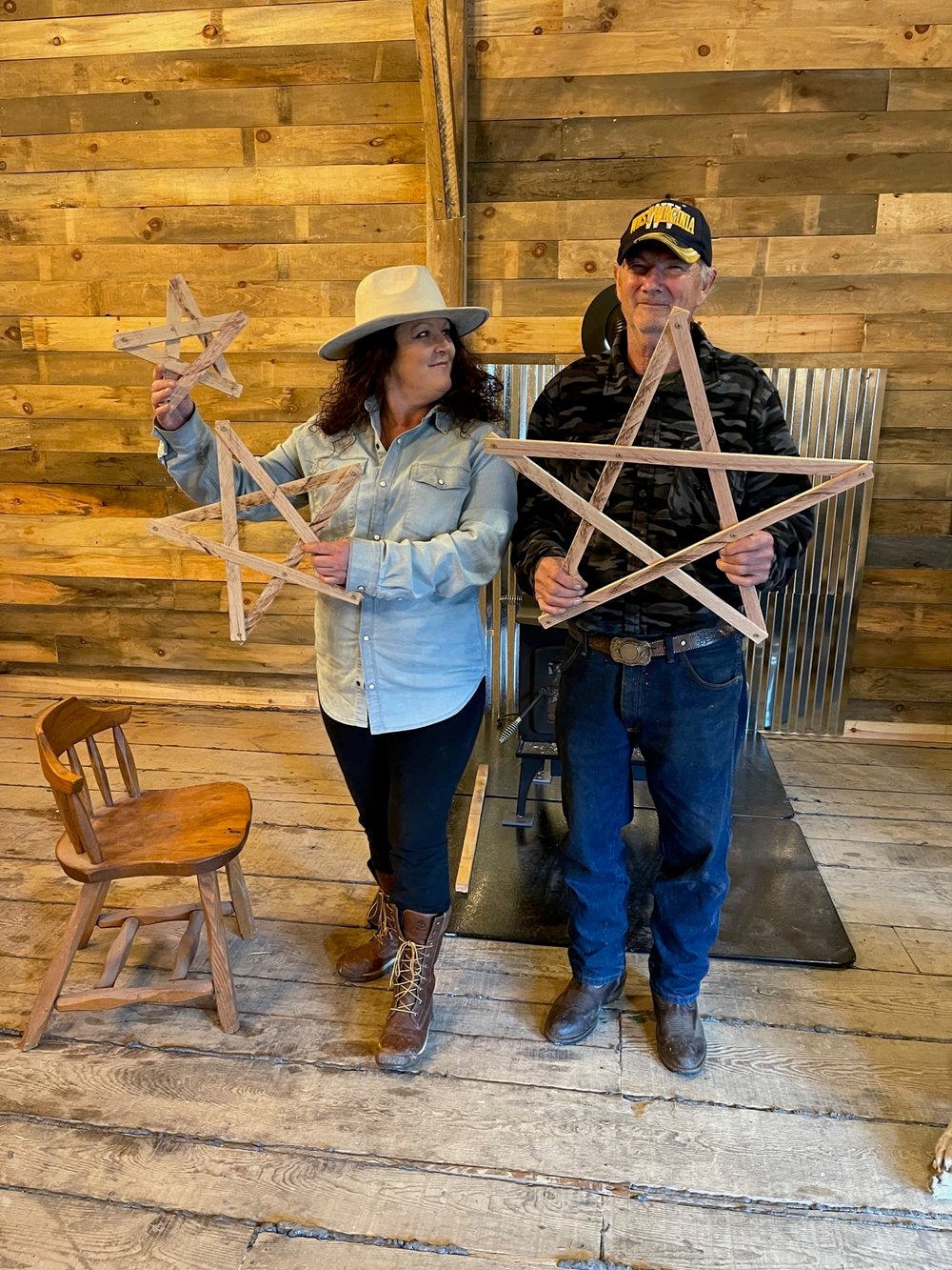 Handmade Rustic Wooden Stars - 3 sizes