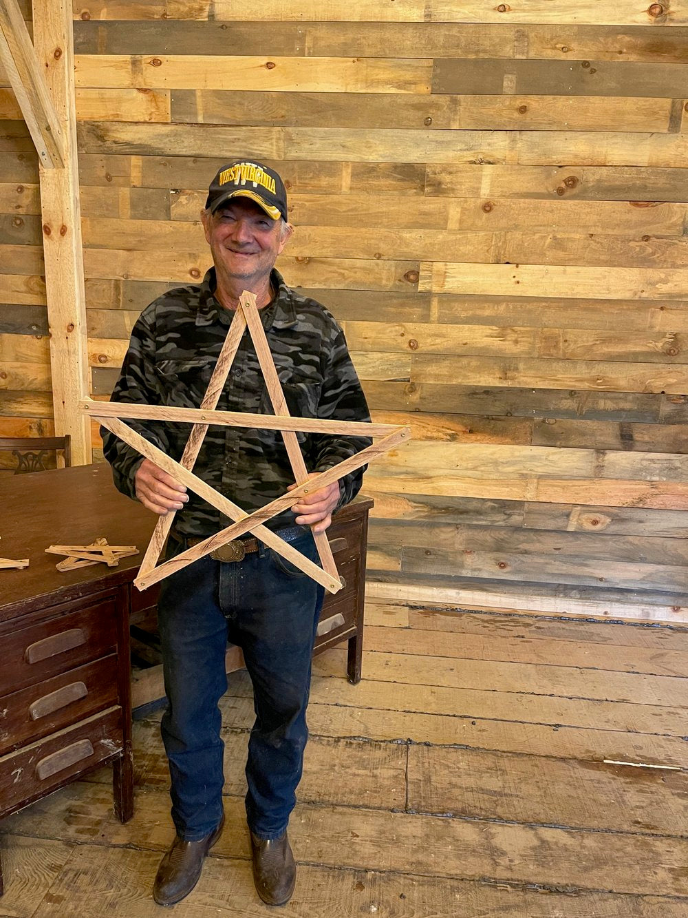 Handmade Rustic Wooden Stars - 3 sizes