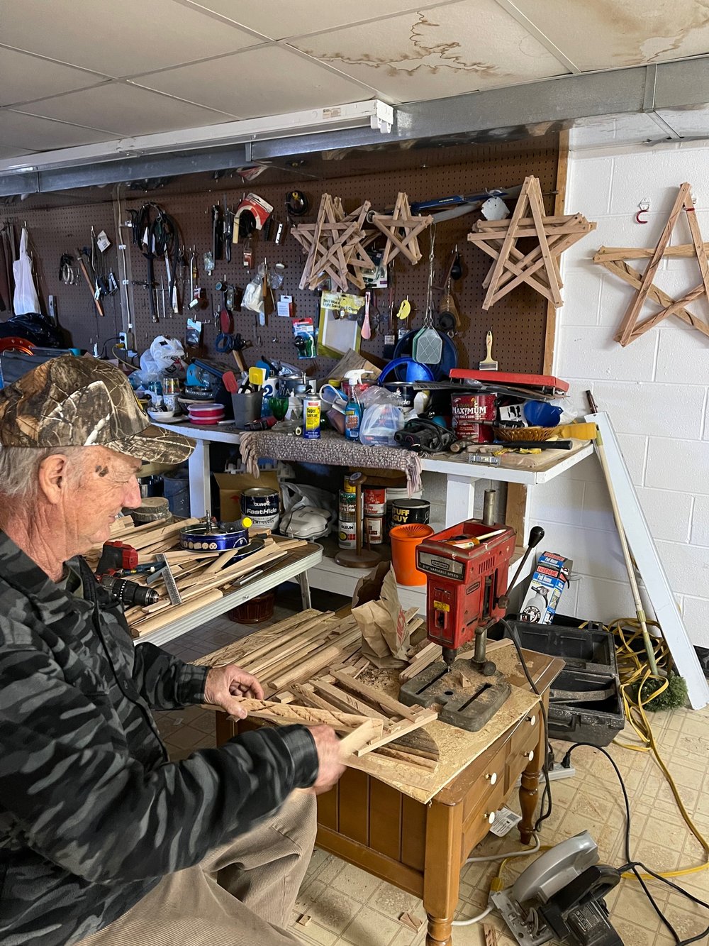 Handmade Rustic Wooden Stars - 3 sizes