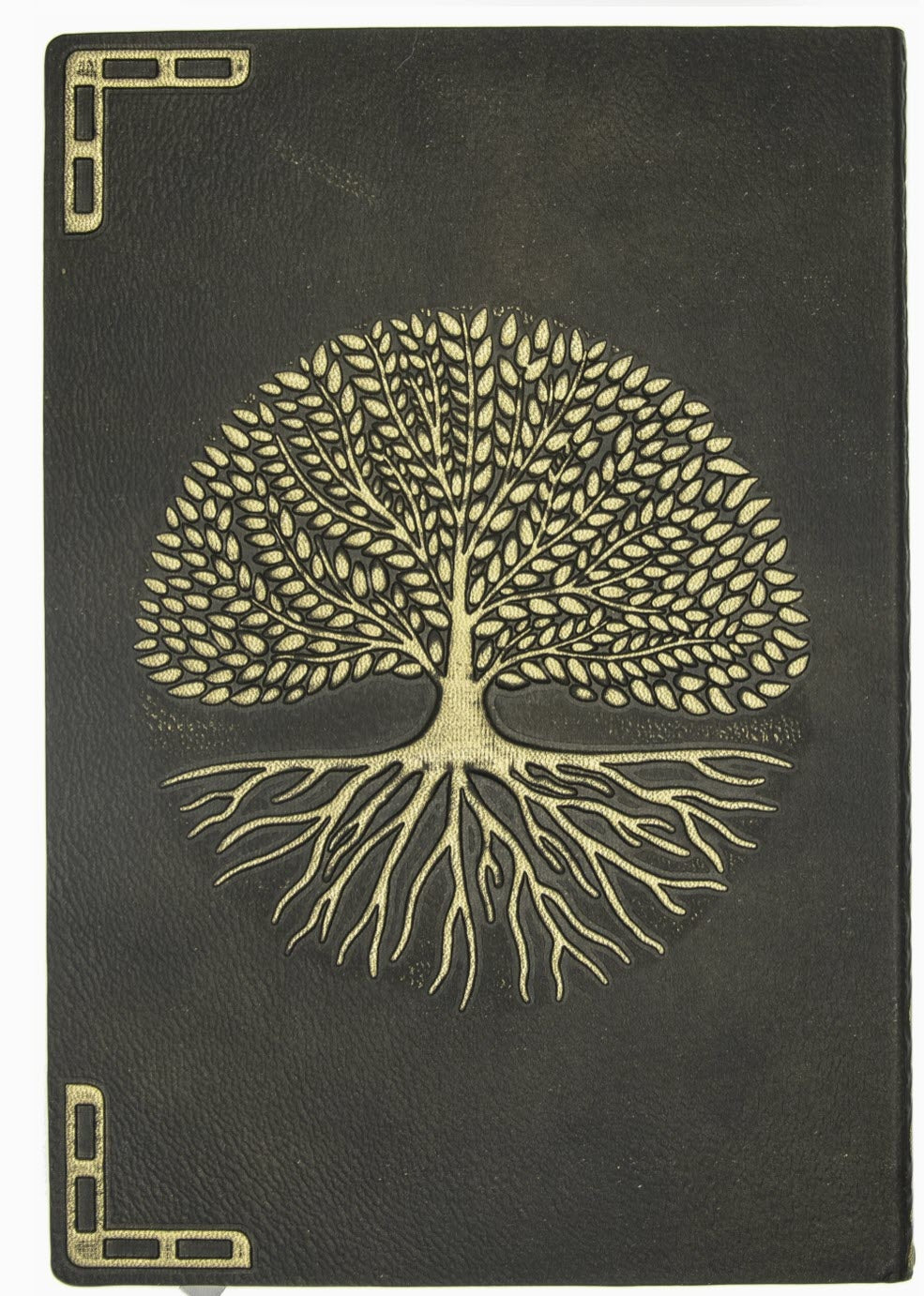 Tree of Life Journal with Raised Golden Roots