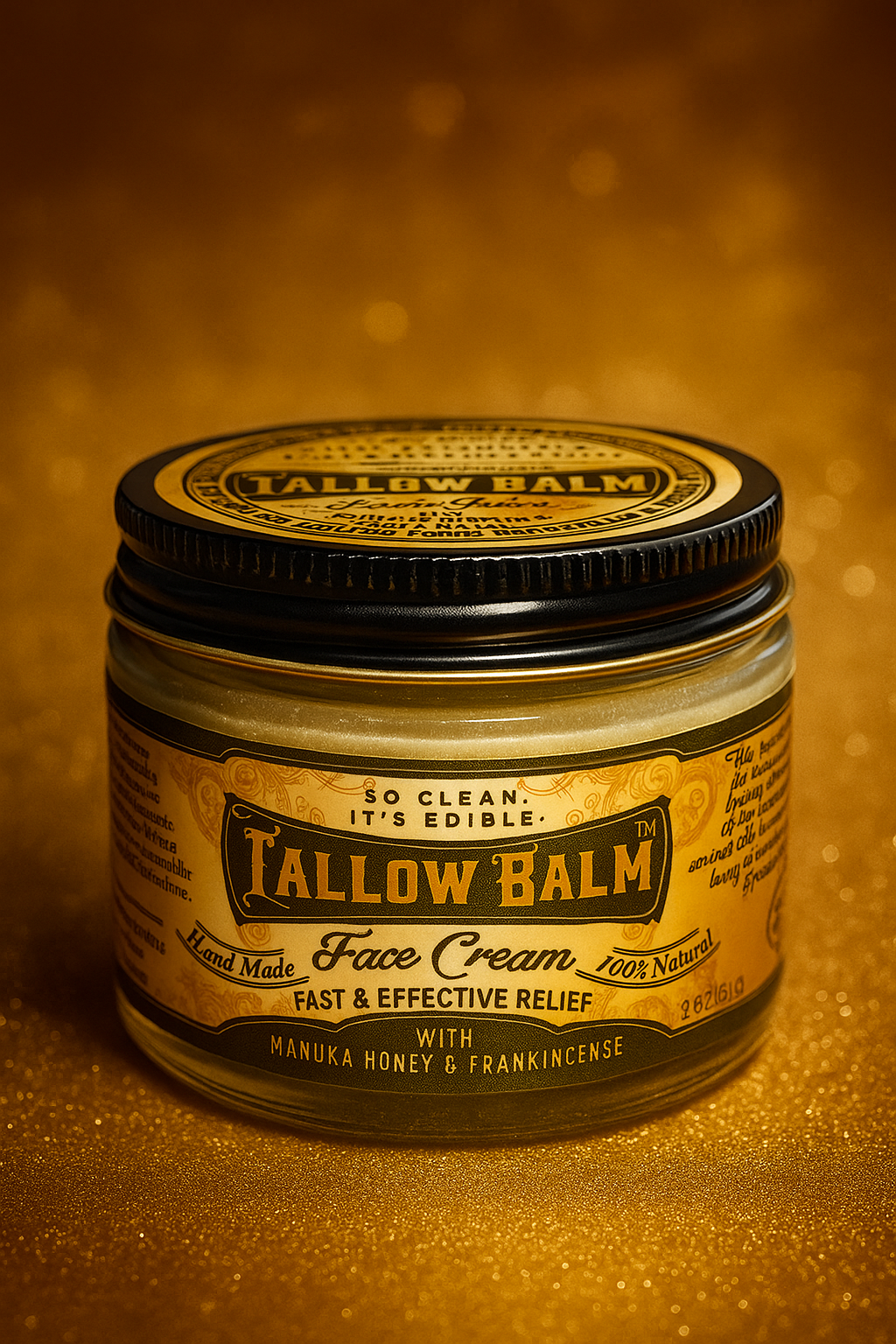 BACK IN STOCK! Tallow Balm Face Cream with Manuka Honey &  Frankincense!