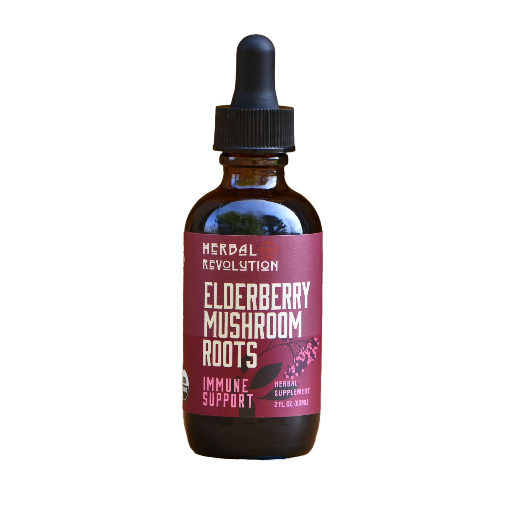 Elderberry + Mushroom Daily Immune Support Elixir* is a small but mighty bottle of wellness