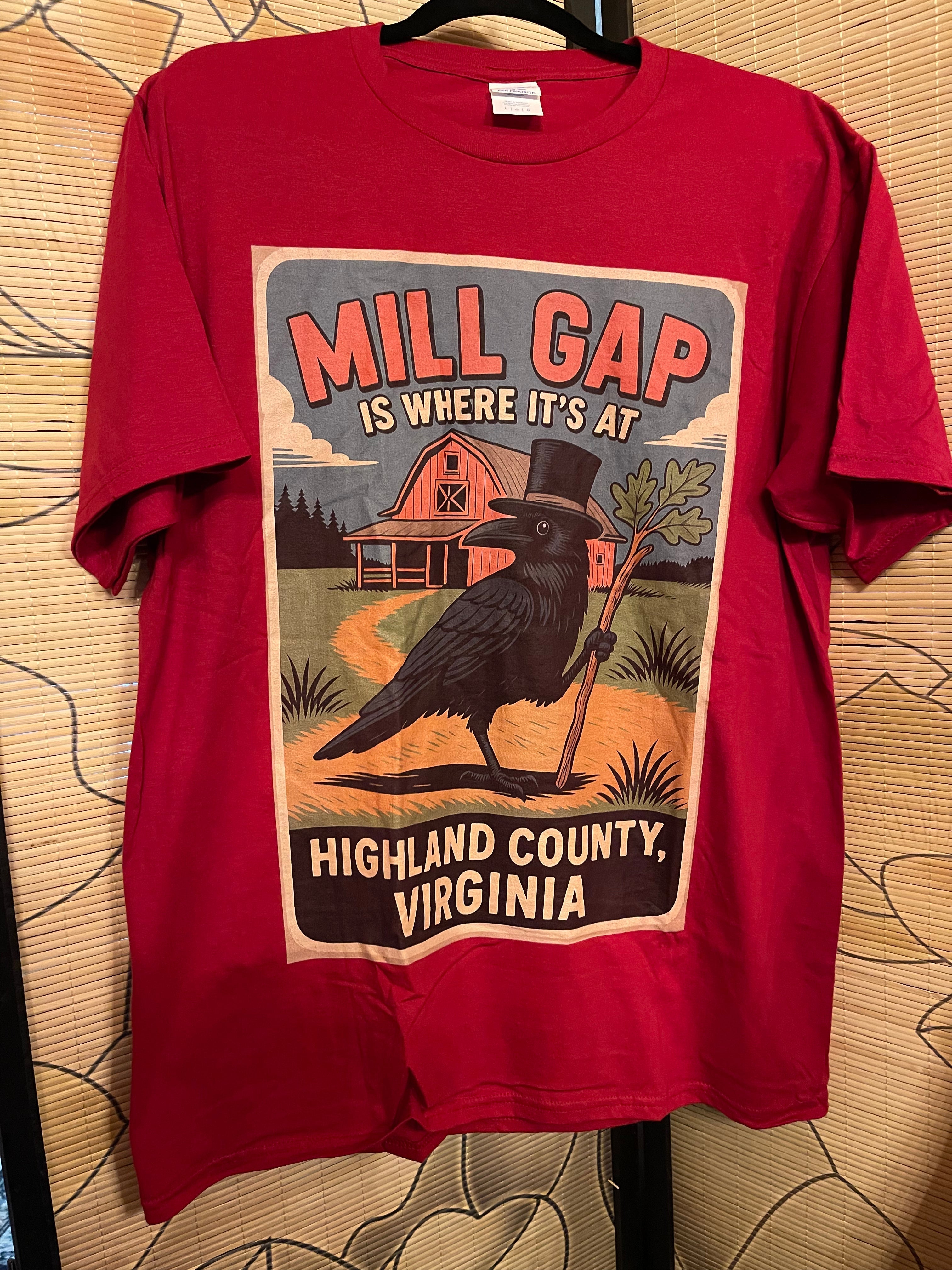 Cool new T-shirts available! “Mill Gap is where it’s at!”