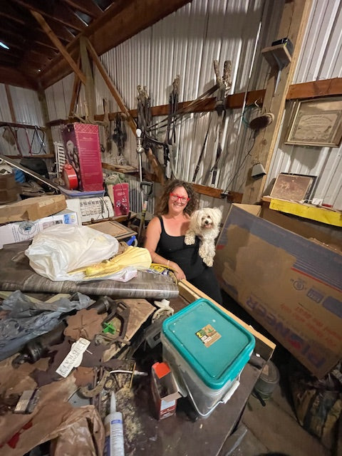 1 year ago, the barn was just a barn & the shop was just a vision.