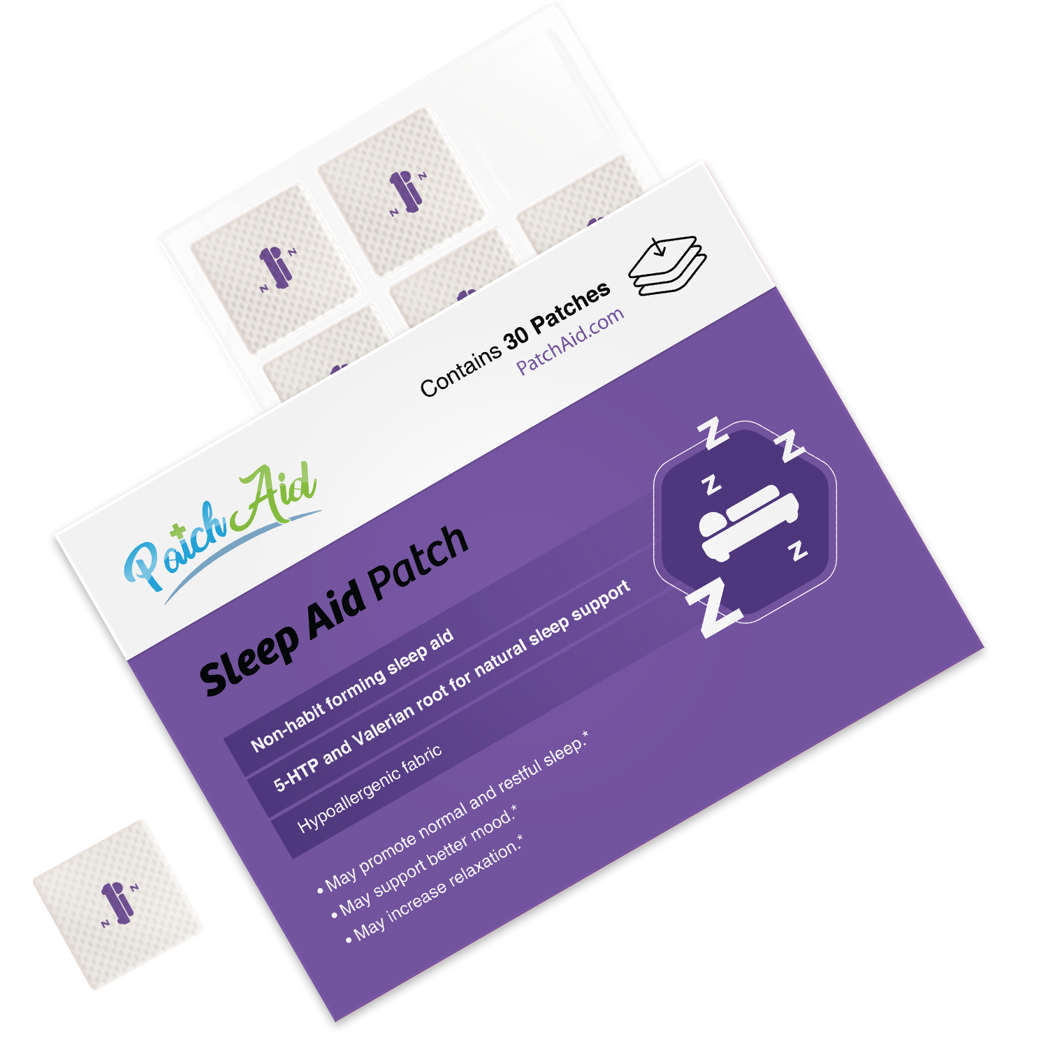 Back in stock! Sleep Aid Topical Vitamin Patch - Natural Sleep Support (30 patches)